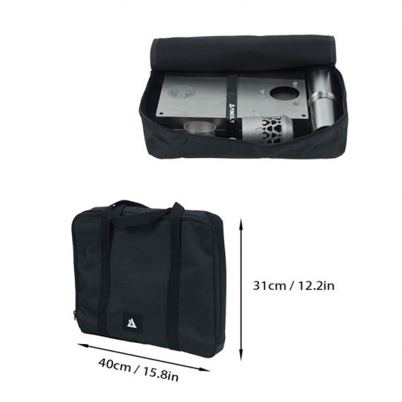 Печь-камин титановая Pomoly Timber Wolf 3 Titanium Stove, изображение 3