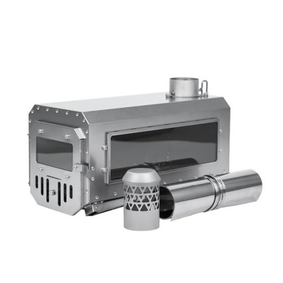 Печь-камин титановая Pomoly Traveller 3 Wood Stove Lightweight, изображение 2