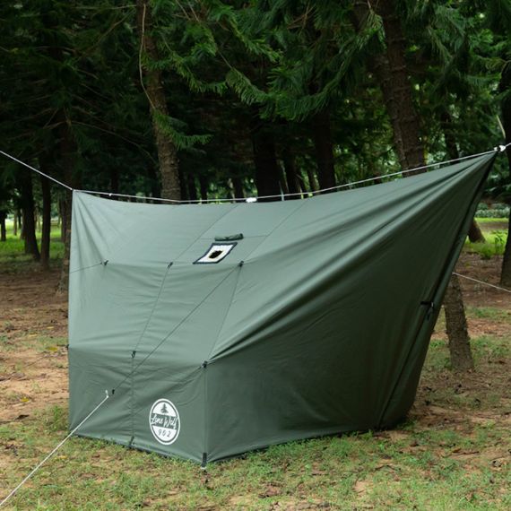 Tент Pomoly Rhombus Hammock Hot Tarp Lonewolf 902 Canvas Shelter, Green, Цвет: Green, изображение 6 - MyBiggame Tент Pomoly Rhombus Hammock Hot Tarp Lonewolf 902 Canvas Shelter, Green, Цвет: Green, изображение 6