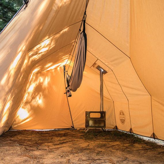 Tент Pomoly Rhombus Hammock Hot Tarp Lonewolf 902 Canvas Shelter, Khaki, Цвет: Khaki, изображение 4 - MyBiggame Tент Pomoly Rhombus Hammock Hot Tarp Lonewolf 902 Canvas Shelter, Khaki, Цвет: Khaki, изображение 4