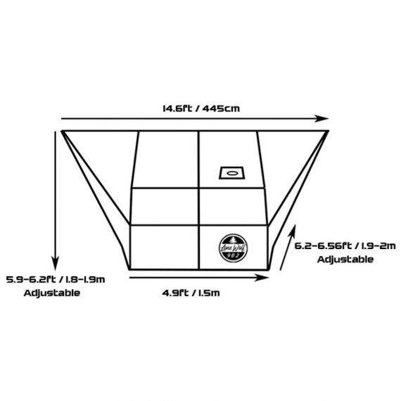 Tент Pomoly Rhombus Hammock Hot Tarp Lonewolf 902 Canvas Shelter, Khaki, Цвет: Khaki, изображение 2 - MyBiggame Tент Pomoly Rhombus Hammock Hot Tarp Lonewolf 902 Canvas Shelter, Khaki, Цвет: Khaki, изображение 2