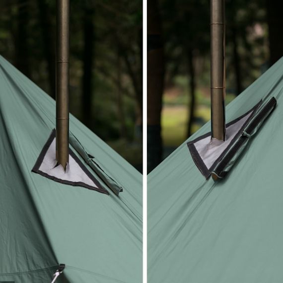 Tент Pomoly Rhombus Bushcraft Tarp Canvas Wolf Den 2.0 Shelter, Green, Цвет: Green, изображение 6 - MyBiggame Tент Pomoly Rhombus Bushcraft Tarp Canvas Wolf Den 2.0 Shelter, Green, Цвет: Green, изображение 6