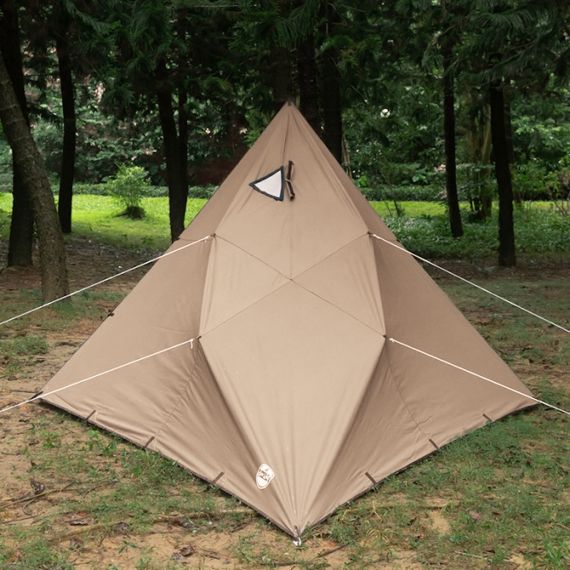 Tент Pomoly Rhombus Bushcraft Tarp Canvas Wolf Den 2.0 Shelter, Khaki, Цвет: Khaki, изображение 2
