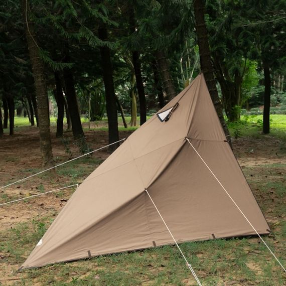 Tент Pomoly Rhombus Bushcraft Tarp Canvas Wolf Den 2.0 Shelter, Khaki, Цвет: Khaki, изображение 4