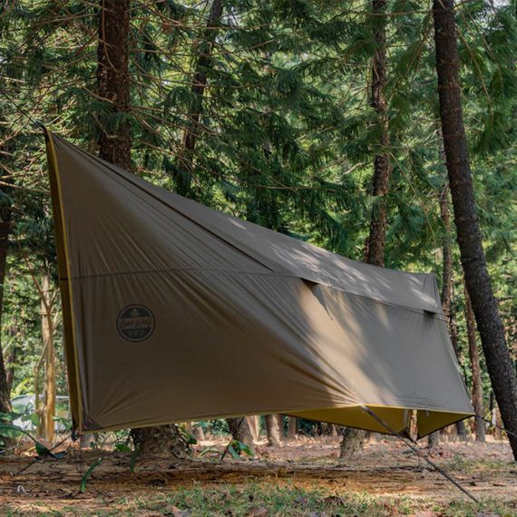 Tент Pomoly Wolfden UL Hammock Rain Fly Tarp Shelter, Цвет: Deep Taupe, изображение 2