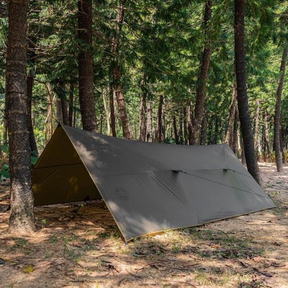 Tент Pomoly Wolfden UL Hammock Rain Fly Tarp Shelter, Цвет: Deep Taupe, изображение 10