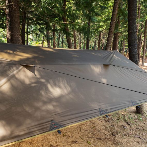 Tент Pomoly Wolfden UL Hammock Rain Fly Tarp Shelter, Цвет: Deep Taupe, изображение 13