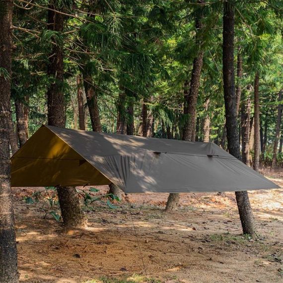 Tент Pomoly Wolfden UL Hammock Rain Fly Tarp Shelter, Цвет: Deep Taupe, изображение 11