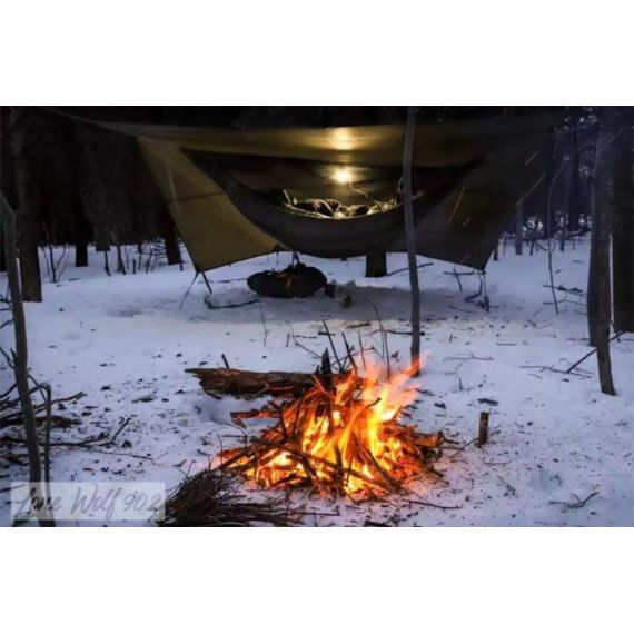 Tент Pomoly Wolfden UL Hammock Rain Fly Tarp Shelter, Цвет: Deep Taupe, изображение 23