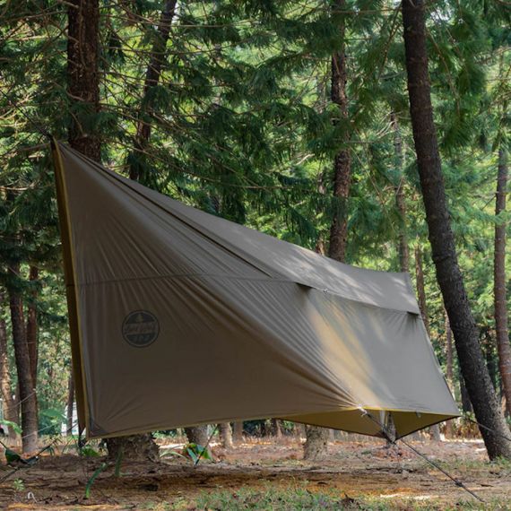 Tент Pomoly Wolfden UL Hammock Rain Fly Tarp Shelter, Цвет: Deep Taupe, изображение 5