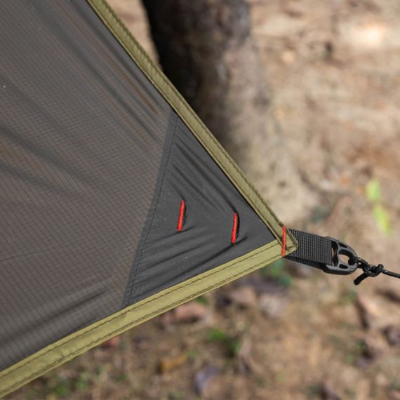 Tент Pomoly Wolfden UL Hammock Rain Fly Tarp Shelter, Цвет: Deep Taupe, изображение 20