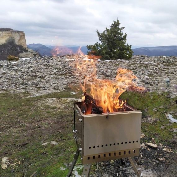 Костровая чаша-гриль Winnerwell Secondary Combustion Portable Grill Firepit, изображение 6