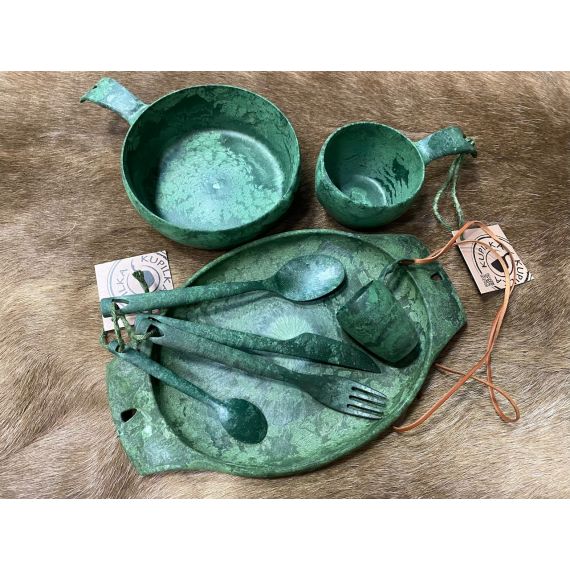 Набор посуды Kupilka Premium Wood Box, Conifer, Цвет: Conifer, изображение 4