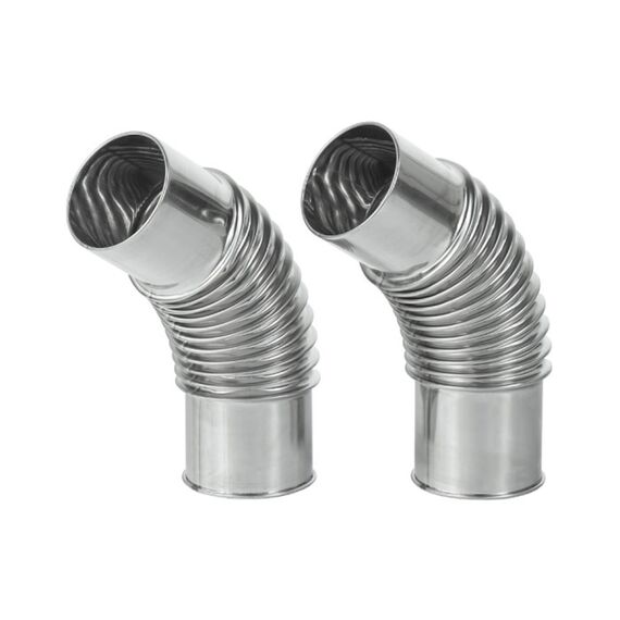 Набор поворотных колен дымохода Pomoly Degree Chimney Section 45° (D 70 мм) 2 шт