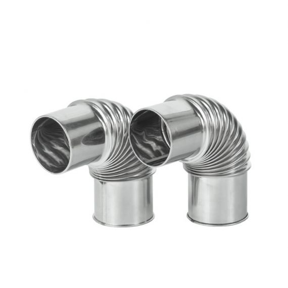 Набор поворотных колен дымохода Pomoly Degree Chimney Section 90° (D 70 мм) 2 шт