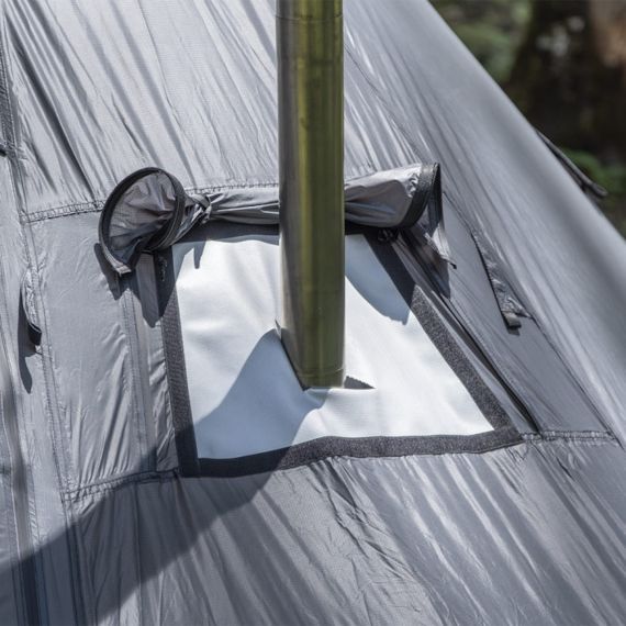 Палатка Pomoly Hussar 20 Solo Tipi Hot Tent, Smoke Blue, изображение 22