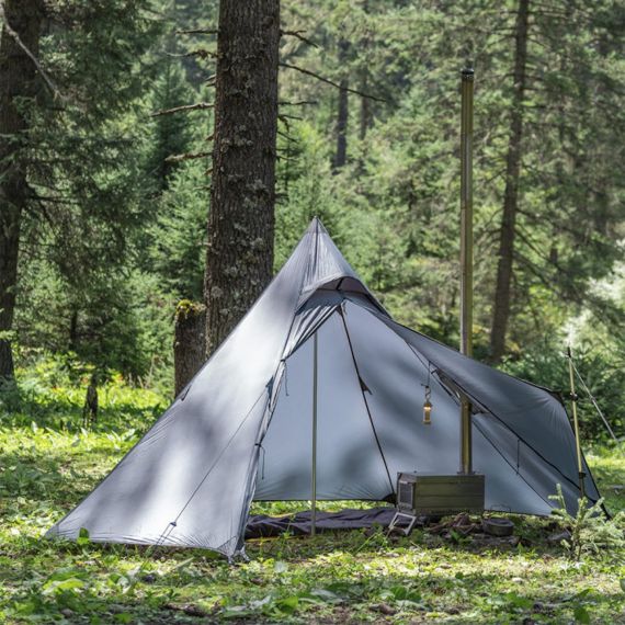Палатка Pomoly Hussar 20 Solo Tipi Hot Tent, Smoke Blue, изображение 23