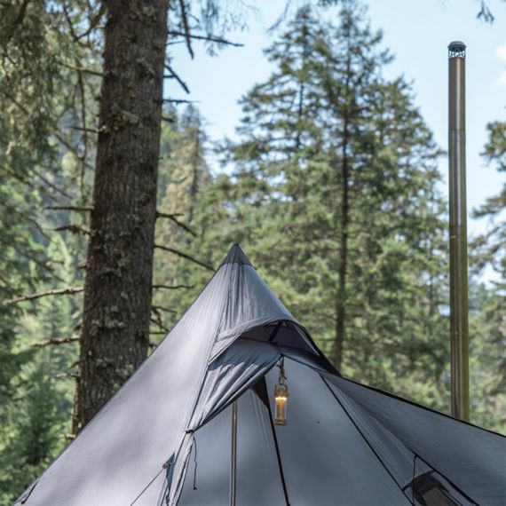 Палатка Pomoly Hussar 20 Solo Tipi Hot Tent, Smoke Blue, изображение 24