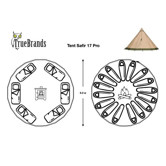 Палатка True Brands Tent Safir 17 Pro, изображение 3