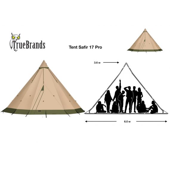 Палатка True Brands Tent Safir 17 Pro, изображение 2