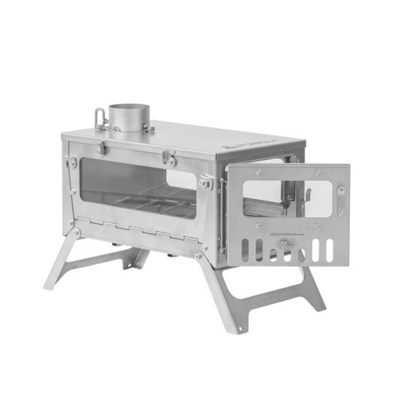 Печь-камин титановая Pomoly T1 Mini 3 Fastfold Titanium, изображение 2