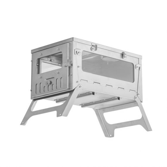 Печь-камин титановая Pomoly T1 Mini 3 Fastfold Titanium, изображение 3