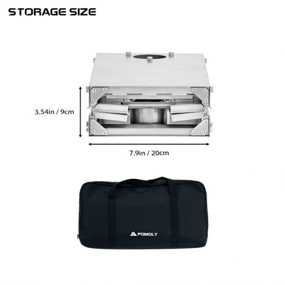 Печь титановая Pomoly Fold X Titanium Wood Stove, изображение 4