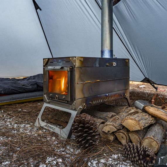 Печь титановая Pomoly Fold X Titanium Wood Stove, изображение 11