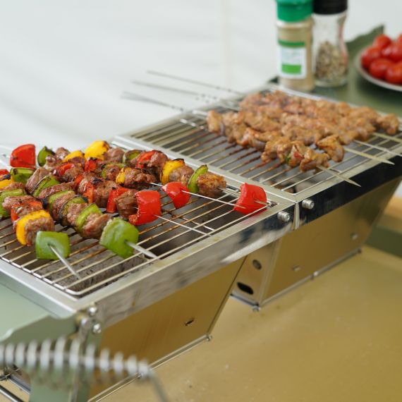 Складной гриль Winnerwell Fastfold Camp Table Charcoal BBQ Grill, изображение 10