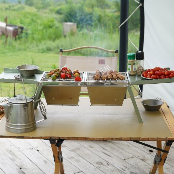 Складной гриль Winnerwell Fastfold Camp Table Charcoal BBQ Grill, изображение 12