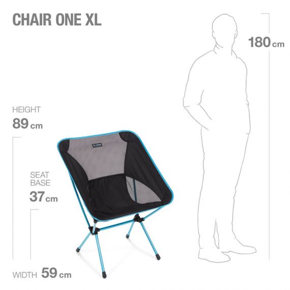 Стул складной Helinox Chair One XL, Black, Цвет: Black, изображение 2