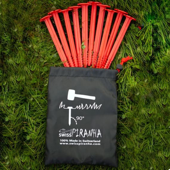 Набор колышков для палатки SwissPiranha RT150 (10 шт, чехол), изображение 6