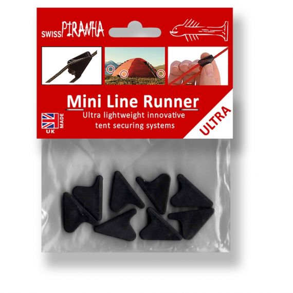 Набор натяжителей оттяжек палатки SwissPiranha Mini Line Runners, Black, Цвет: Black, изображение 4 - MyBiggame Набор натяжителей оттяжек палатки SwissPiranha Mini Line Runners, Black, Цвет: Black, изображение 4