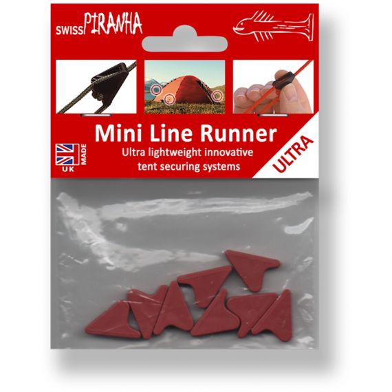 Набор натяжителей оттяжек палатки SwissPiranha Mini Line Runners, Red, Цвет: Red, изображение 4 - MyBiggame Набор натяжителей оттяжек палатки SwissPiranha Mini Line Runners, Red, Цвет: Red, изображение 4