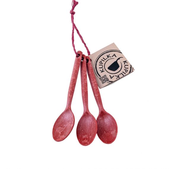 Набор чайных ложек Kupilka Teaspoon Set, Cranberry, Цвет: Cranberry