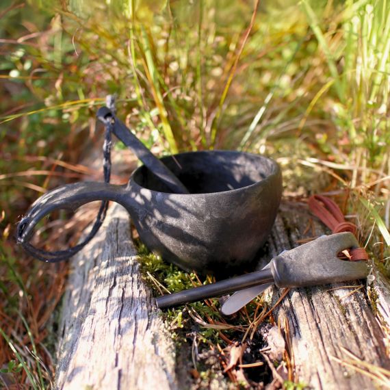 Финская чашка-кукса Kupilka 21 Craft Box, Kelo с чайной ложкой и огнивом, Цвет: Kelo, изображение 3