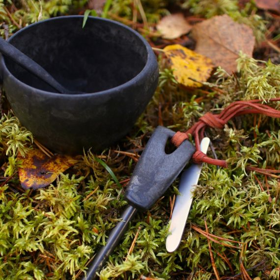 Финская чашка-кукса Kupilka 21 Craft Box, Kelo с чайной ложкой и огнивом, Цвет: Kelo, изображение 4