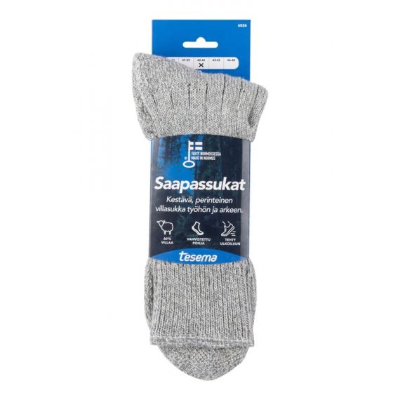 Термоноски Tesema Saapassukkat, Цвет: Grey, Размер: 43-45, изображение 3