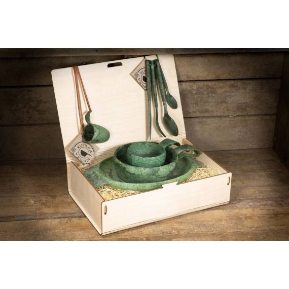 Набор посуды Kupilka Premium Wood Box, Conifer, Цвет: Conifer