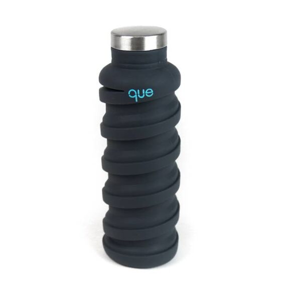 Питьевая бутылка Que The Collapsible Bottle 592 мл, Metallic Charcoal, Цвет: Metallic Charcoal