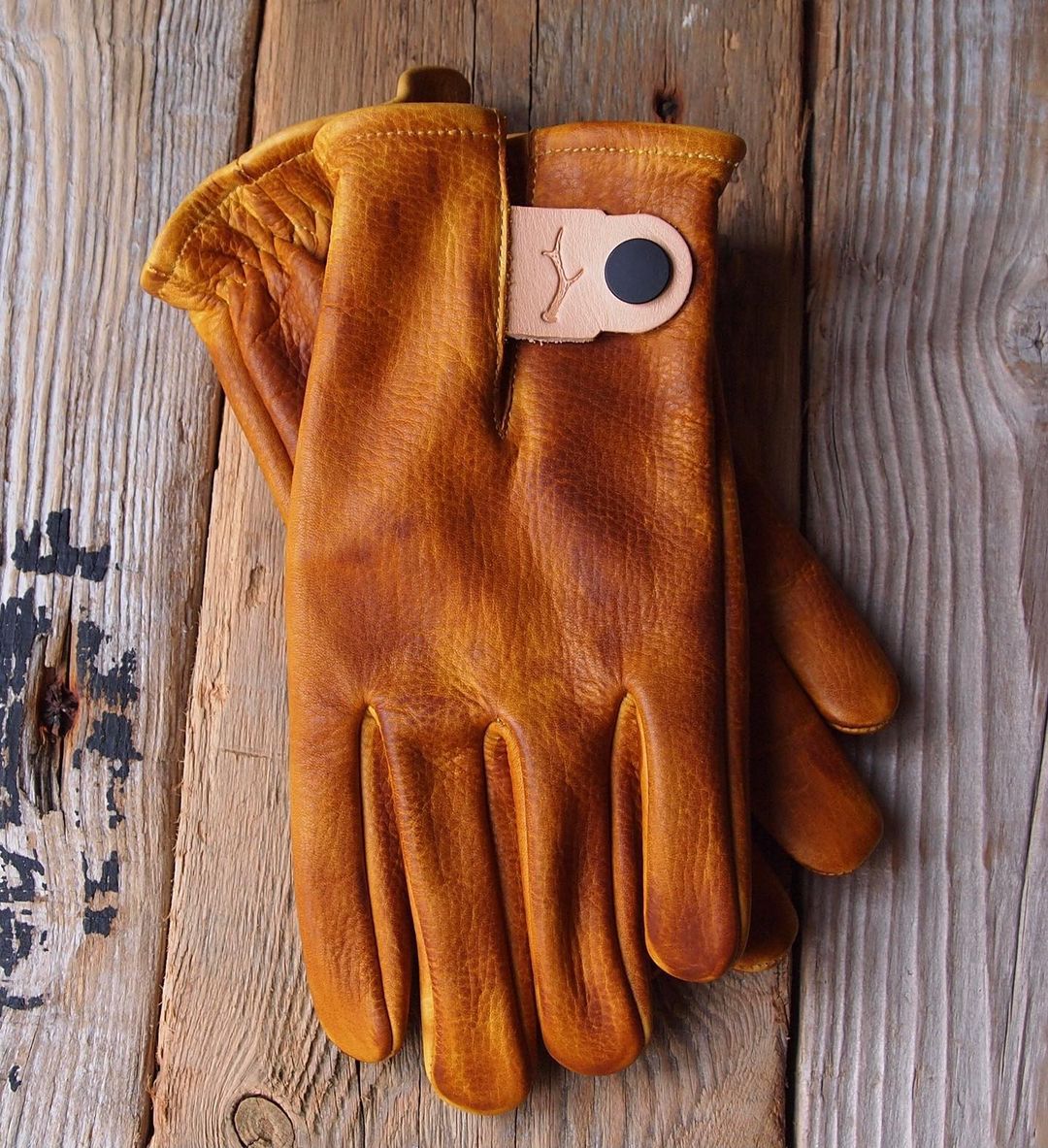 Кожаные перчатки Crud Rider gloves, Natural для туризма, бушкрафта, города