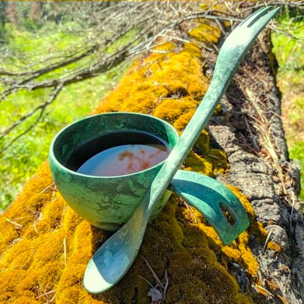 Набор финской походной посуды Kupilka 37 Spork Set, Conifer для похода, кемпинга, загородного отдыха на природе