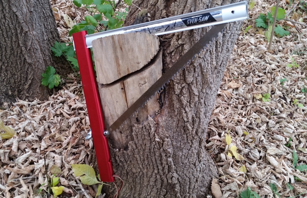 Складная лучковая пила по дереву Sven Saw Short для похода и бушкрафта