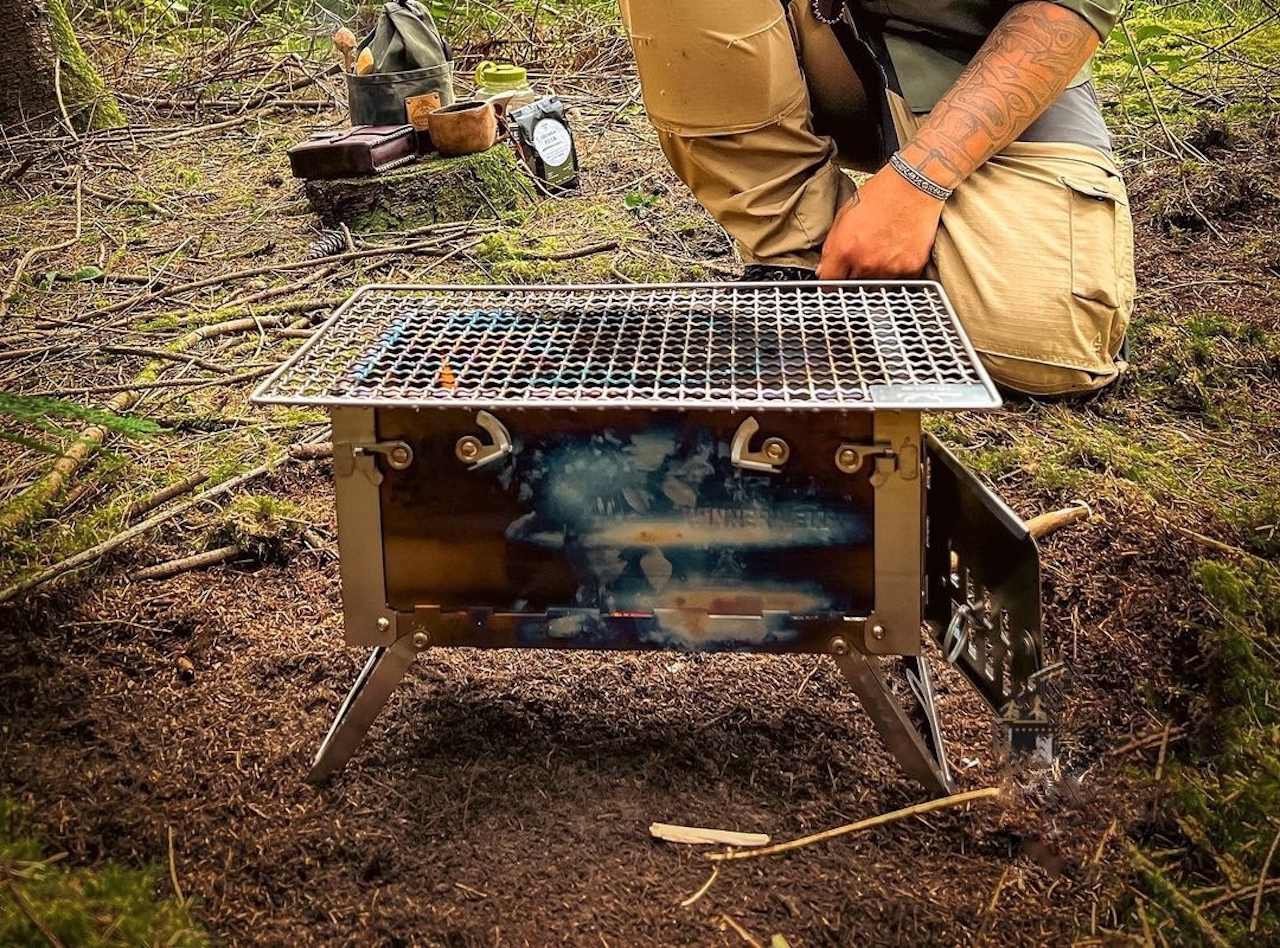 Титановая костровая решетка Winnerwell Grill Net Medium для бушкрафта и выживания в лесу