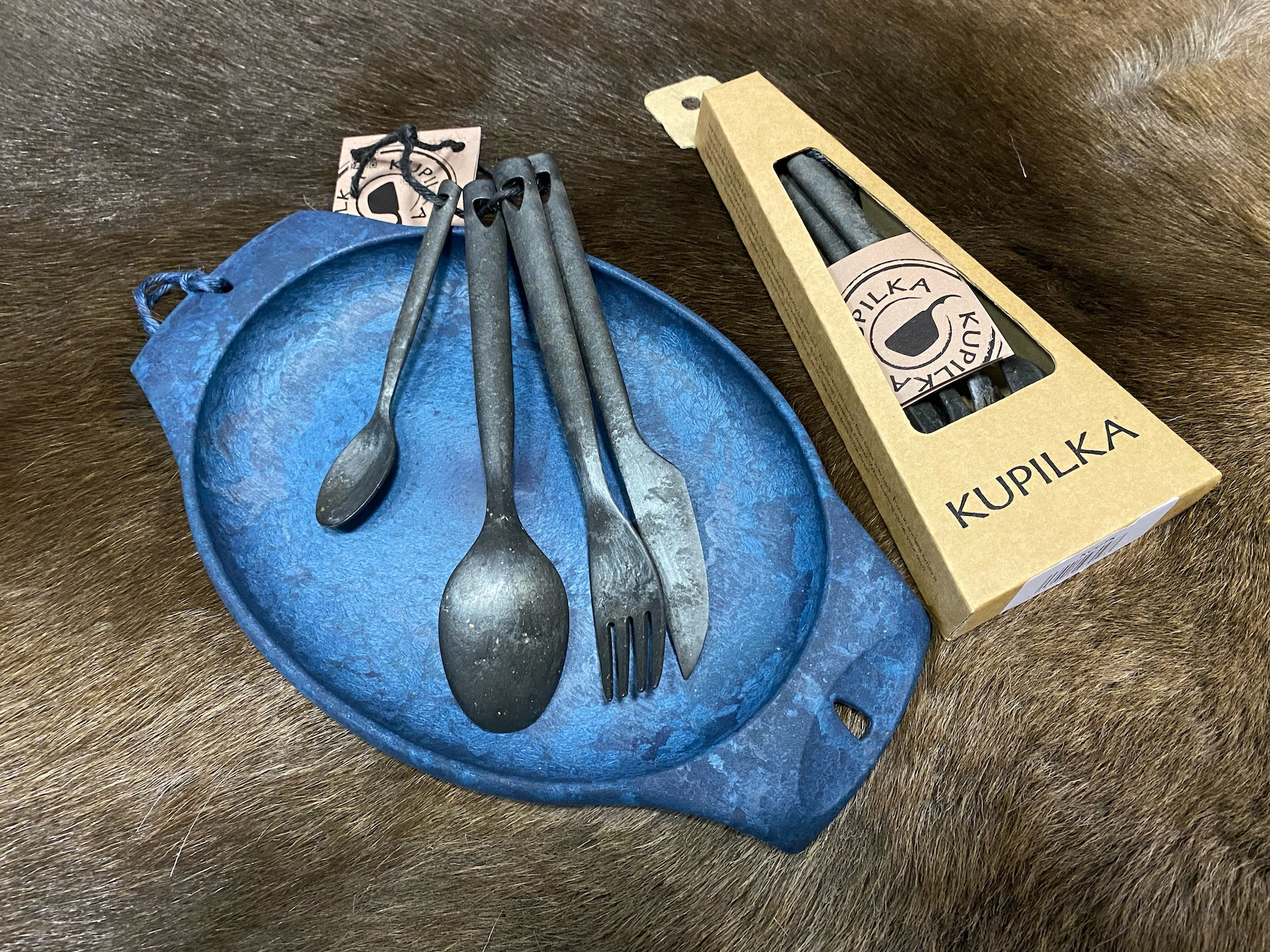 Набор туристических столовых приборов Kupilka Cutlery Set Craft Box, Kelo для похода, кемпинга, пикника