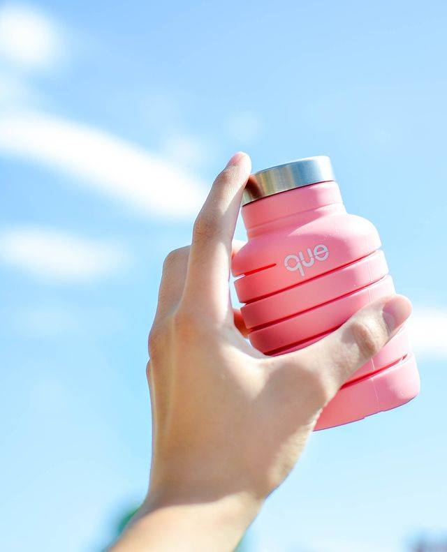 Питьевая бутылка Que The Collapsible Bottle 355 мл, Coral Pink