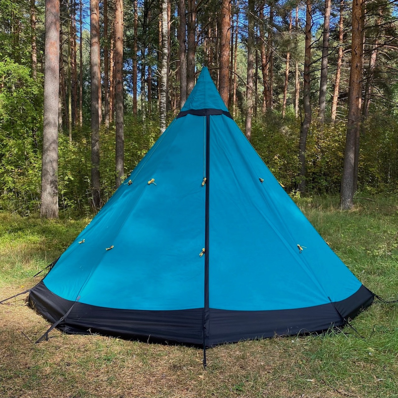 Туристическая палатка True Brands Tent 9 Pro Sunbrella аналог Tentipi Tent для путешествий и отдыха на природе