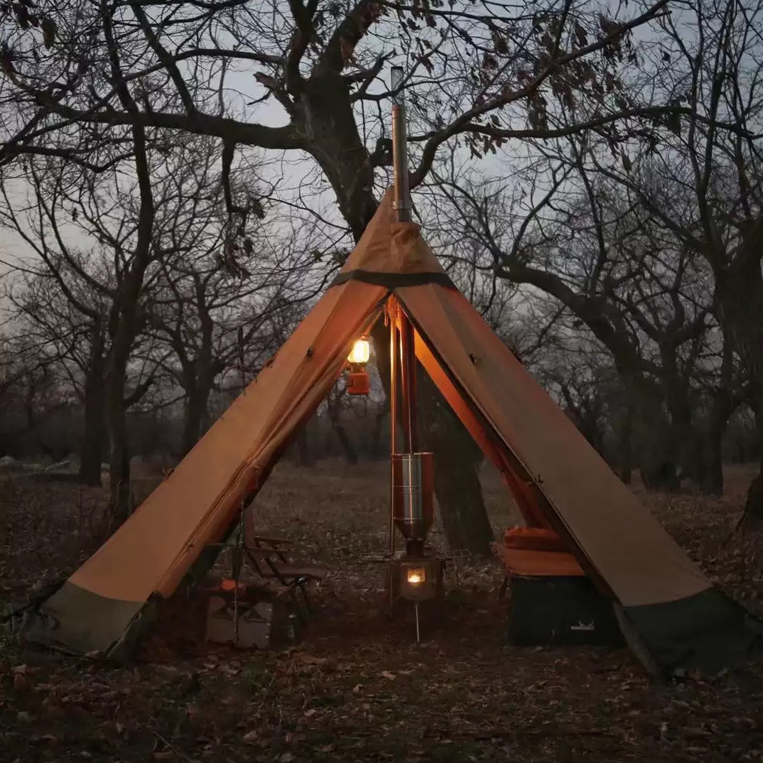 Всесезонная палатка True Brands Tent Safir 5 Pro с походной печкой для туризма, путешествий, кемпинга