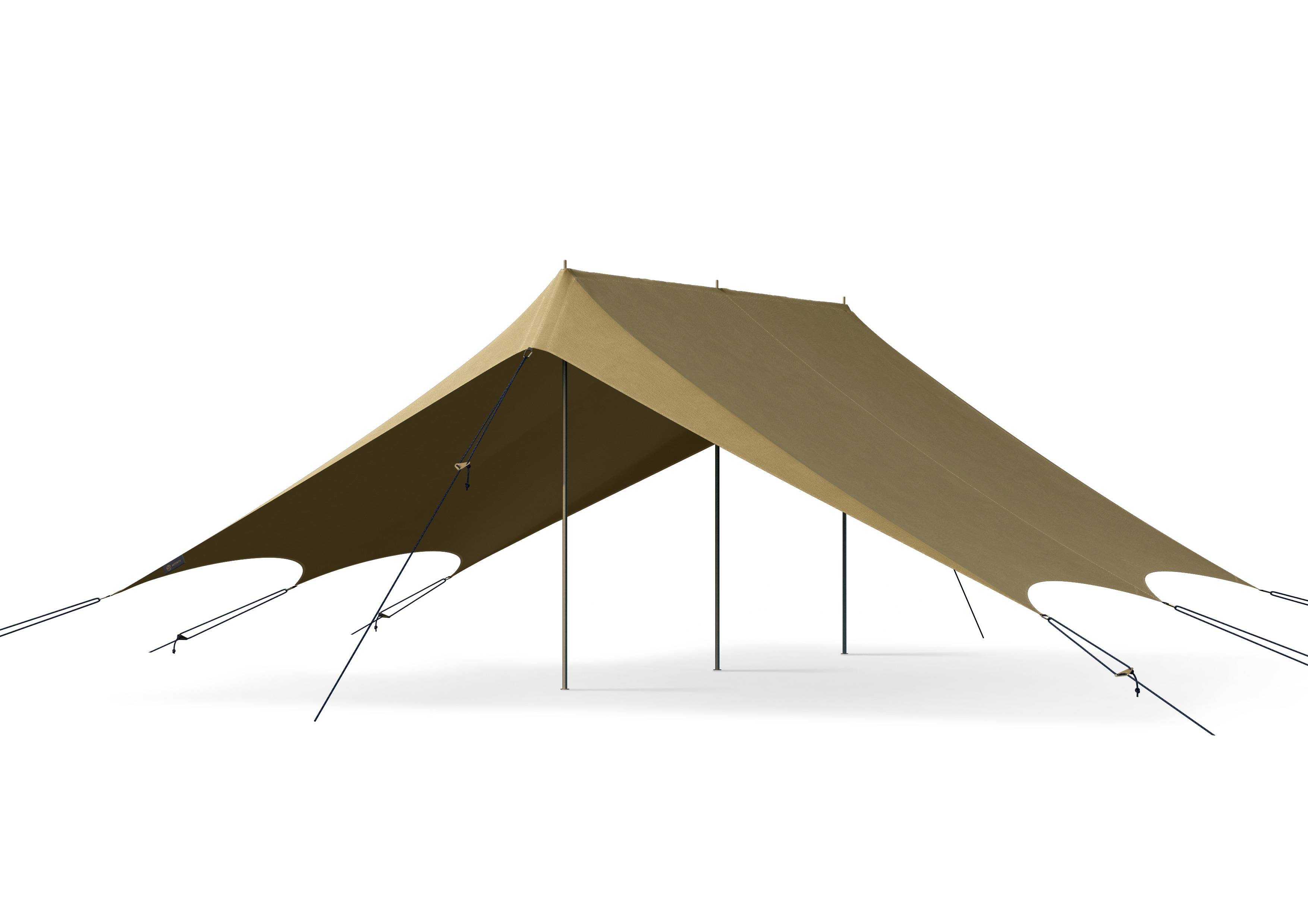 Большой двускатный шатёр 10х10 м.