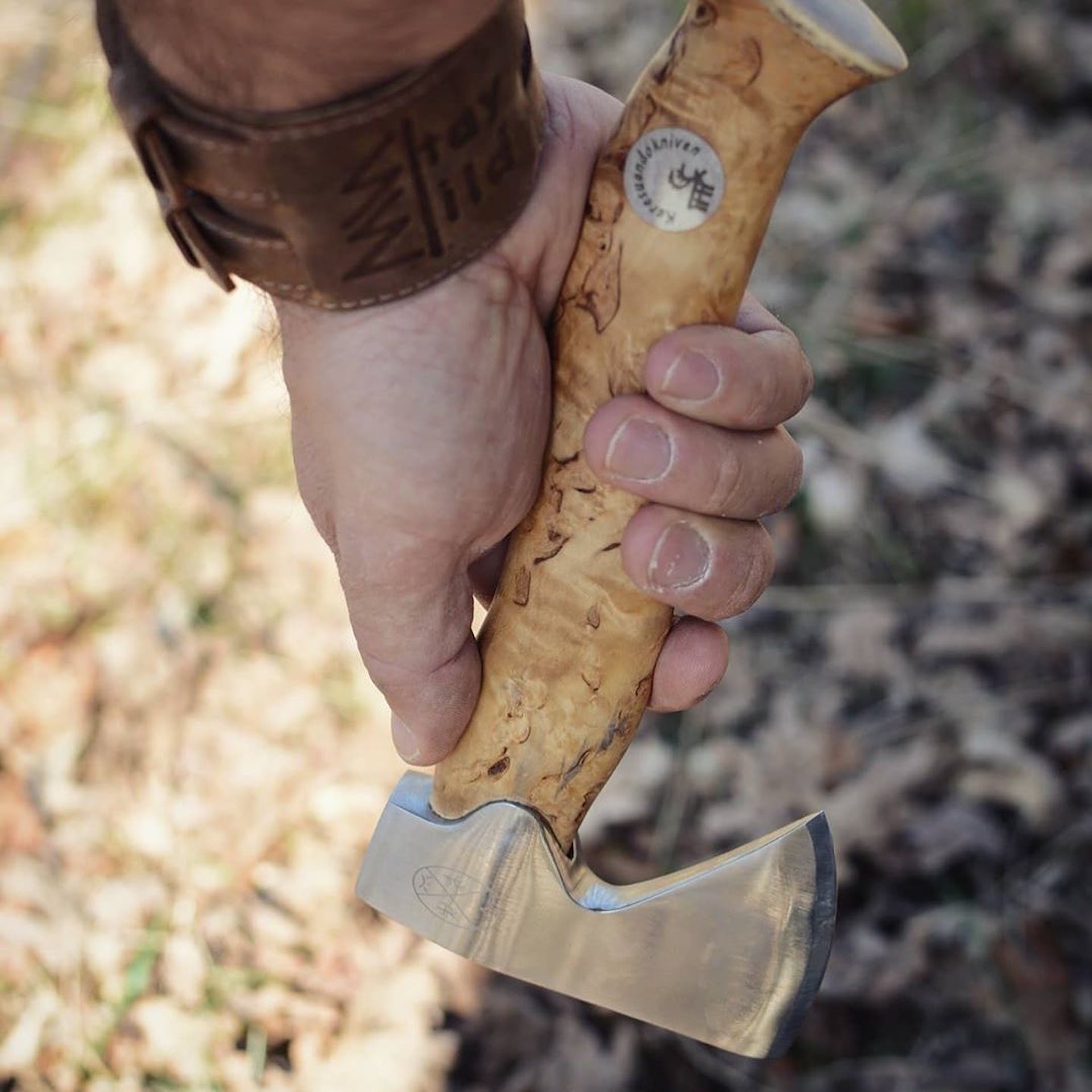 Охотничий топорик Karesuando Hunting Axe Unna Aksu Natur для разделки мяса  и бушкрафта купить в MyBiggame